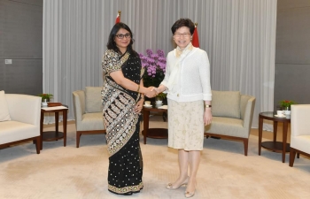 Courtesy Call on Chief Executive of the Hong Kong Special Administrative Region, Hon'ble Mrs Carrie Lam Cheng Yuet-ngor 