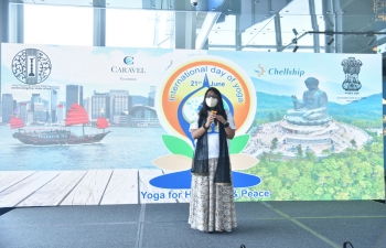 Celebration of International Day of Yoga 2021 in Hong Kong