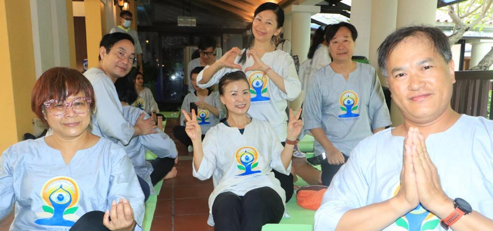 9th International Day of Yoga in Macau at Artyzen Grand Lapa hotel on Sunday, 18 June 2023