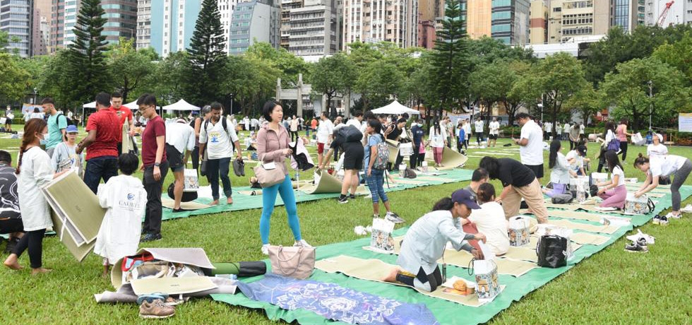 9th International Day of Yoga at Sun Yat Sen Memorial Park on Saturday, 17 June 2023